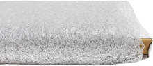 Load image into Gallery viewer, (3 Yards Cut) Polymesh Glitter Precut Fabric for Quilting Projects and Sewing, Silver