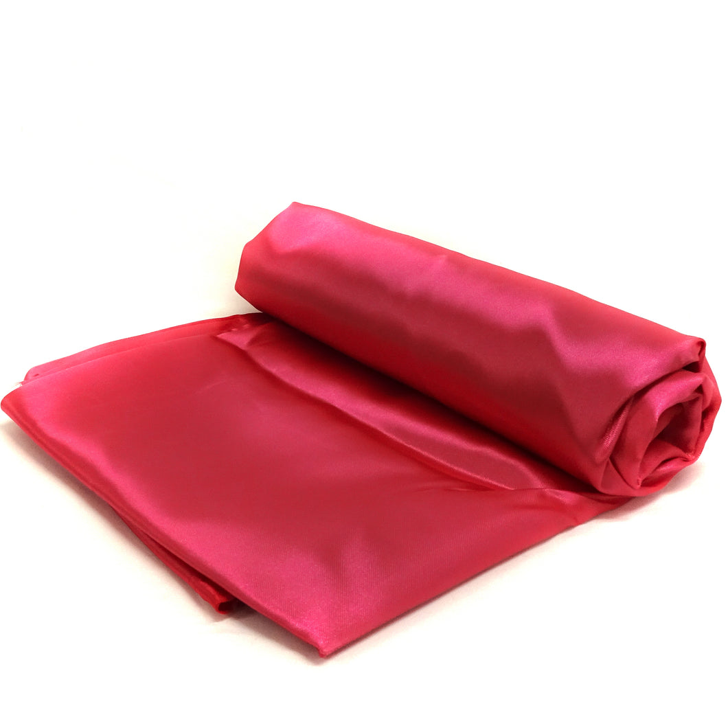 (3 Yards Cut) Special Occasion Costume Satin, Bright Pink