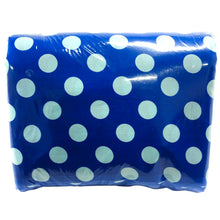 Load image into Gallery viewer, 100% Cotton Print Quilting Fabric, (8 Yards Cut), Blue/White Large Dots

