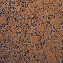 Load image into Gallery viewer, Faux Leather Jacobean Print Upholstery Fabric, Brown
