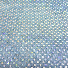 Load image into Gallery viewer, (3 Yards Cut) Spangle Sequin Glitter Knit Fabric, Denim Ice Blue
