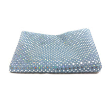 Load image into Gallery viewer, (3 Yards Cut) Spangle Sequin Glitter Knit Fabric, Denim Ice Blue
