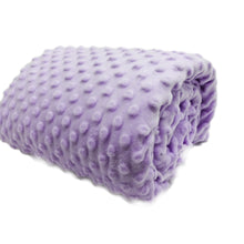 Load image into Gallery viewer, (2 Yards Cut) Soft Puffy Dot Fleece, Lilac
