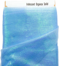 Load image into Gallery viewer, (2 Yards Cut) 58&quot;/60&quot; Wide Iridescent Organza Fabric by The Yard, Blue
