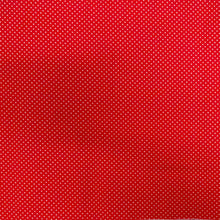 Load image into Gallery viewer, 100% Cotton Print Quilting Fabric, (3 Yards Cut), Red/White Pindots
