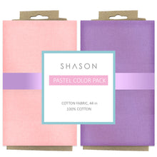 Load image into Gallery viewer, Shason Textile (3 Yards) Pack of 2 100% Cotton Theme Bundle for Crafts and Projects,Pastel Color Pack
